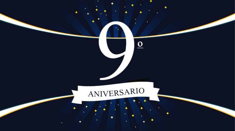 Logo 9 años de OMPT