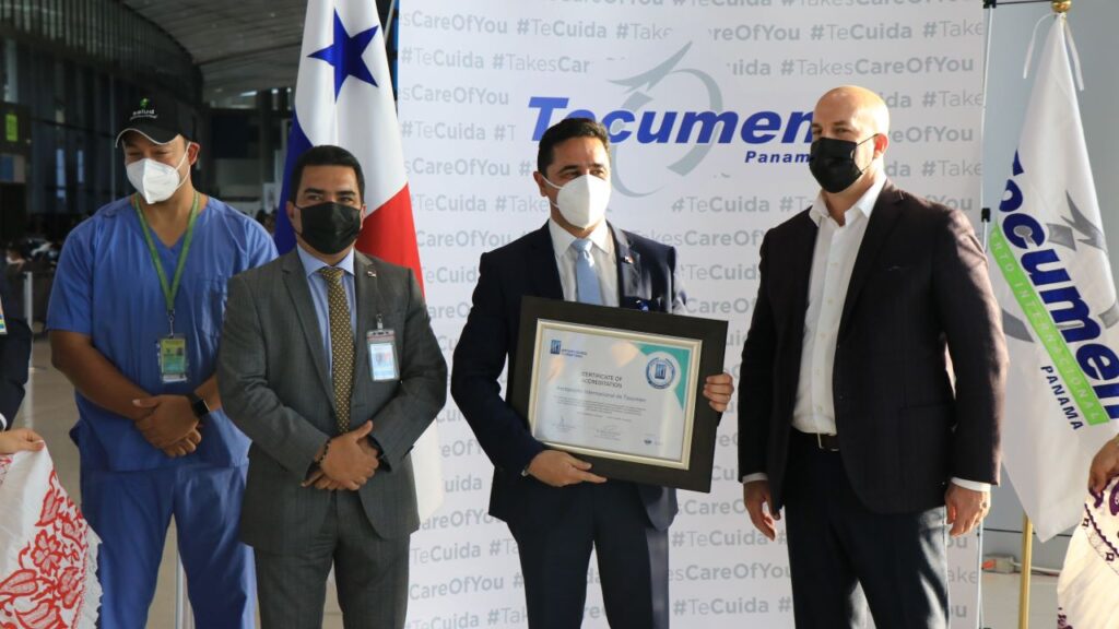 Aeropuerto Internacional de Tocumen recibe certificación de bioseguridad