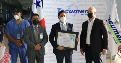 Aeropuerto Internacional de Tocumen recibe certificación de bioseguridad