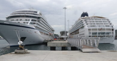 Terminal de cruceros recibe dos cruceros simultáneamente