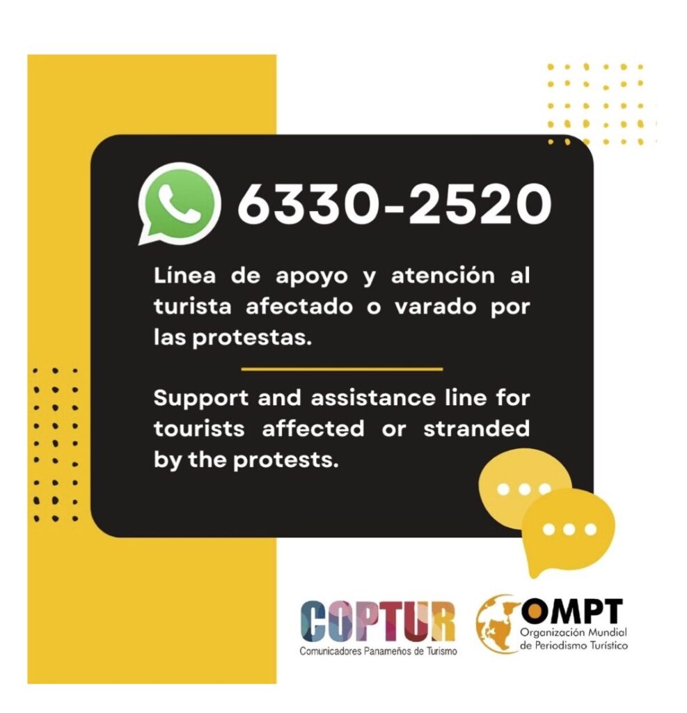ATP habilita línea de WhatsApp para atender turistas varados