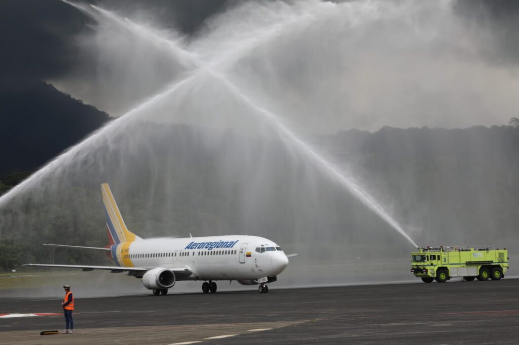 Aeroregional inaugura nuevo destino entre Ecuador y Panamá Pacífico