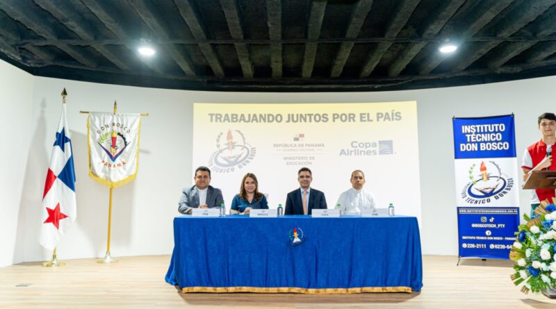 Copa Airlines y el Instituto Técnico Don Bosco firman convenio