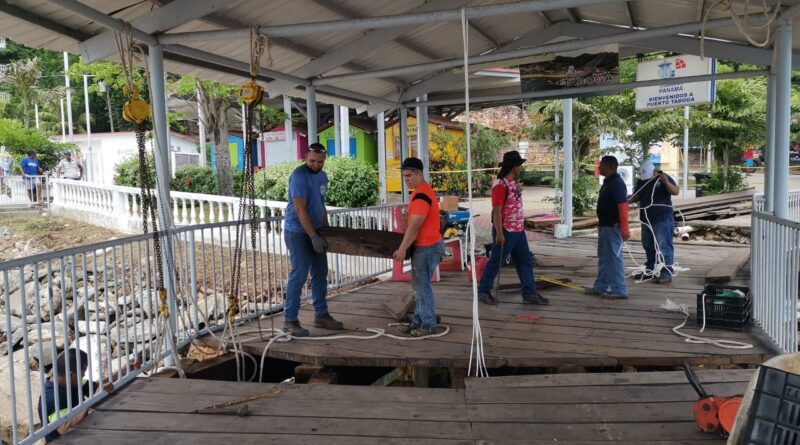 Inician reparaciones en el muelle de la Isla de Taboga